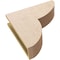 Ekena Millwork 5"W x 20"D x 20"H Thin Crestline Rough Cedar Woodgrain TimberThane Corbel, Primed Tan CORUR05X20X20CRERCPR - alternate 2